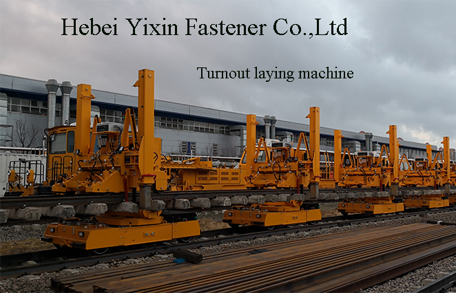 Turnout laying machine